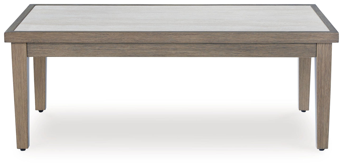 Rainier Ranch - Rectangular Cocktail Table - Brown / Beige