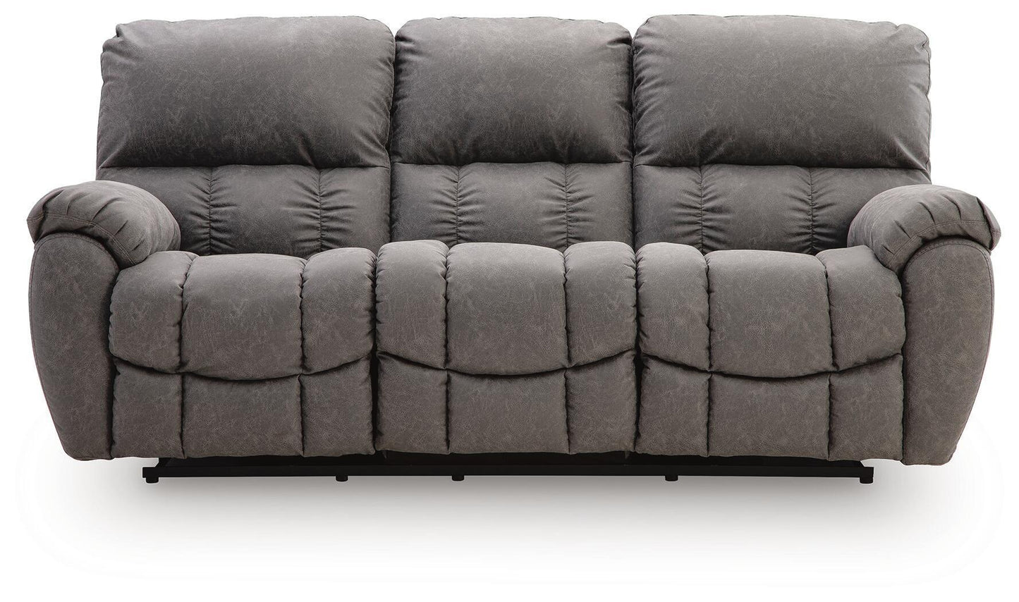 Bakerstein - Power Reclining Sofa With Adjustable Headrest - Galaxy
