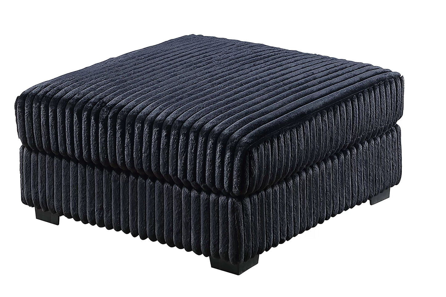 Black ottoman