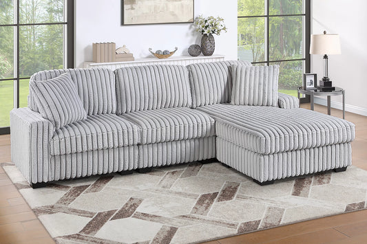 Mink Gray Reversbile Chaise sectional