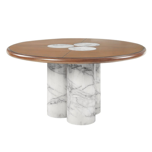 Harvey - Round Dining Table - Brown