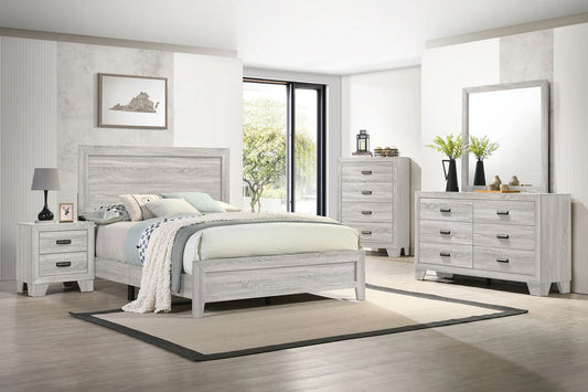 4 Piece off-white King bedroom set